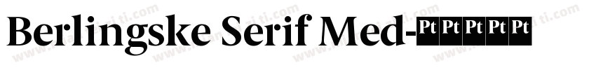 Berlingske Serif Med字体转换